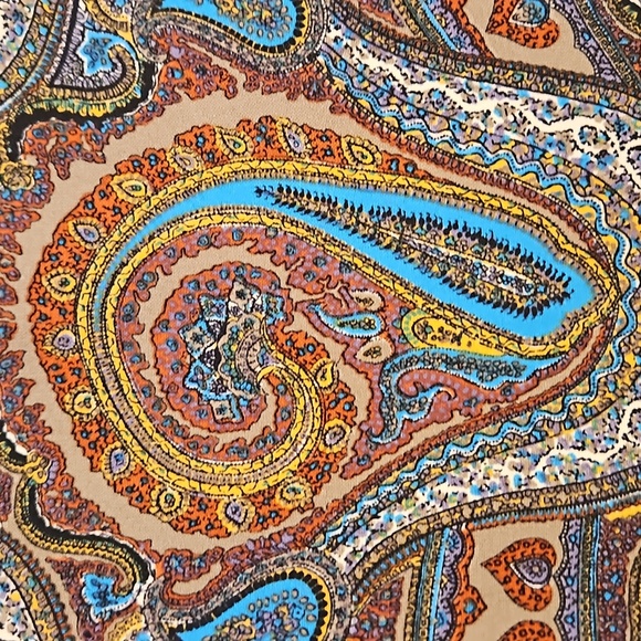 Honey Punch Racerback Paisley Dress Size L - Picture 4 of 6